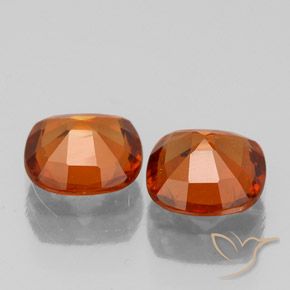 Pedras preciosas de granada hessonita Laranja Médio natural de 1.72 ct, Almofada, VS-SI