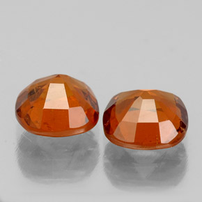 Pedras preciosas de granada hessonita laranja natural de 2,14 ct, almofada cortada, VS-SI
