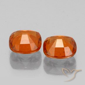 Pedras preciosas de granada hessonita fogo laranja natural de 2.12 ct, Almofada, VS-SI