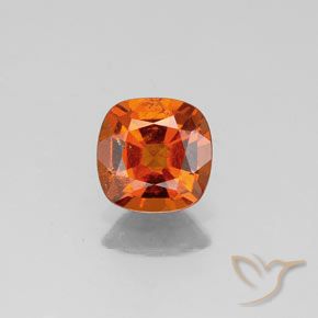 0.99ct Natural Laranja Profundo granada hessonita, Almofada, VS-SI