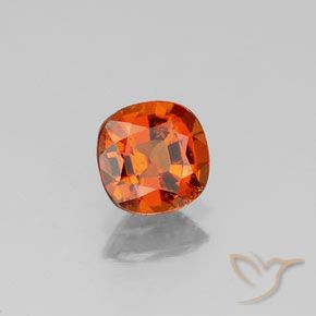 granada hessonita âmbar laranja Natural 0.93ct, Almofada, VS-SI