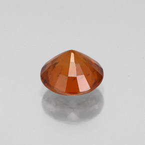 Granada hessonita laranja natural 1,47ct, corte redondo, VS-SI