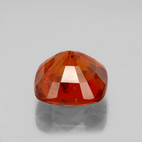 Granada Hessonita laranja canela Natural 4.15ct, Almofada cortada, SI