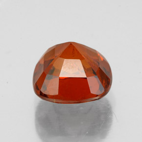 Granada hessonita laranja natural 2,45ct, almofada cortada, VS-SI