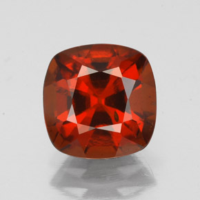Granada hessonita laranja natural 2,32ct, almofada cortada, VS-SI
