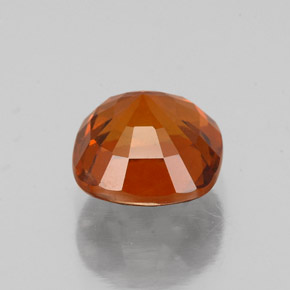 Granada hessonita laranja natural 2,04ct, almofada cortada, VS-SI