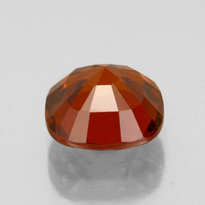 Granada hessonita laranja natural 2,64ct, almofada cortada, VS