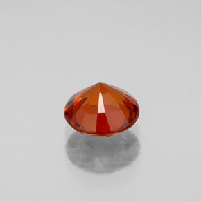 Granada hessonita laranja natural 1,14ct, corte redondo, VS-SI