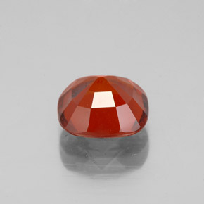 Granada hessonita laranja natural 2,47ct, almofada cortada, VS