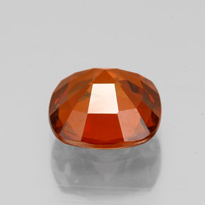 Granada hessonita laranja natural 2,01ct, almofada cortada, VS