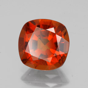 Granada hessonita laranja natural 2,18ct, almofada cortada, VS-SI