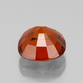 Granada hessonita laranja natural 2,18ct, almofada cortada, VS-SI