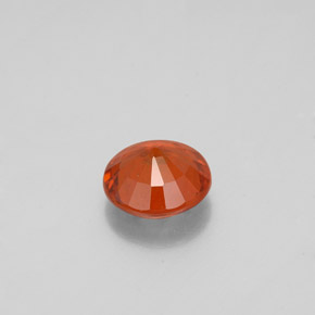 Granada hessonita laranja natural 0,93ct, corte redondo, VS-SI