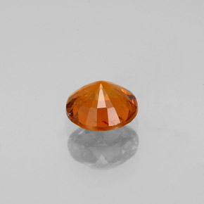 Granada hessonita laranja natural 0,79ct, corte redondo, VS-SI