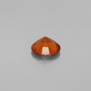 Granada Hessonita laranja canela Natural 1.25ct, Corte Redondo, SI