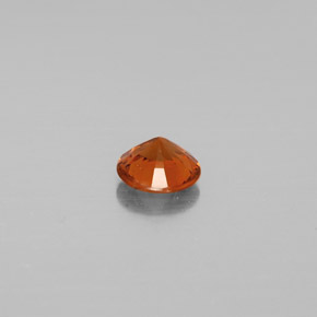 Granada hessonita laranja natural 0,71ct, corte redondo, VS-SI