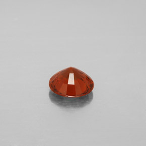 Granada hessonita laranja natural 1,22ct, corte redondo, VS-SI