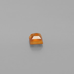 Granada hessonita laranja natural 0,31ct, quadrado, VS