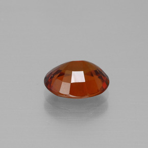 Granada hessonita vermelho natural 2,17ct, corte oval, VS