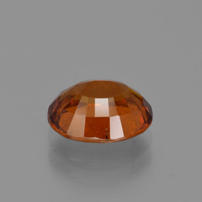 Granada hessonita laranja natural 2,68ct, corte oval, VS-SI
