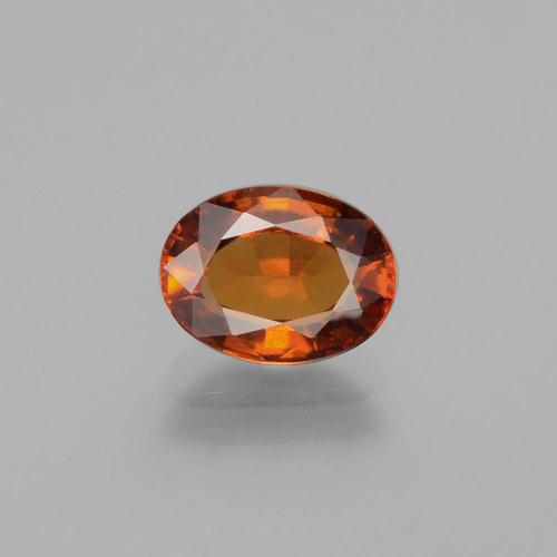 Granada hessonita laranja natural 2,05ct, corte oval, VS