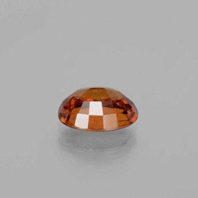 Granada hessonita laranja natural 2,05ct, corte oval, VS
