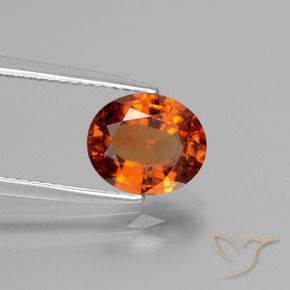 granada hessonita Laranja Profundo Natural 2.08ct, oval, VS-SI