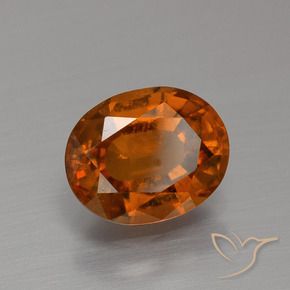 granada hessonita Laranja Médio Natural 2.19ct, oval, VS-SI
