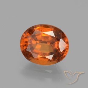 granada hessonita Laranja Médio Natural 2.10ct, oval, VS-SI