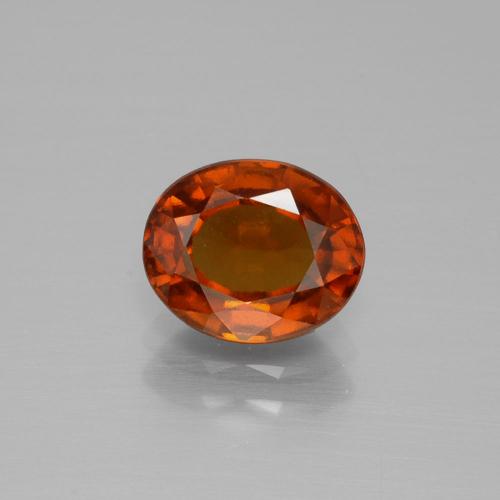 Granada Hessonita Laranja Médio Natural 2,13ct, Corte Oval, VS