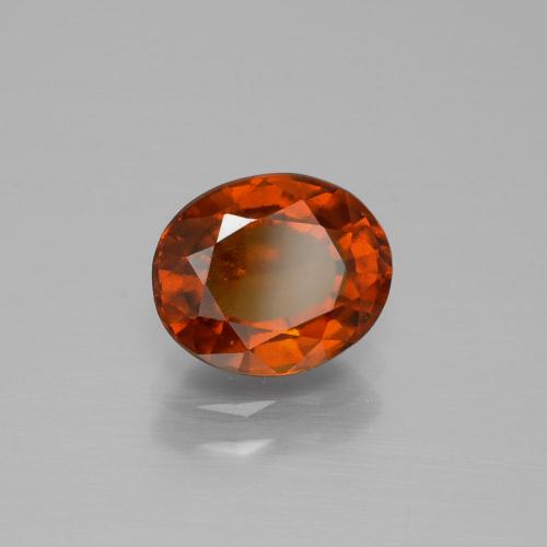 Granada Hessonita Laranja Médio Natural 2,13ct, Corte Oval, VS