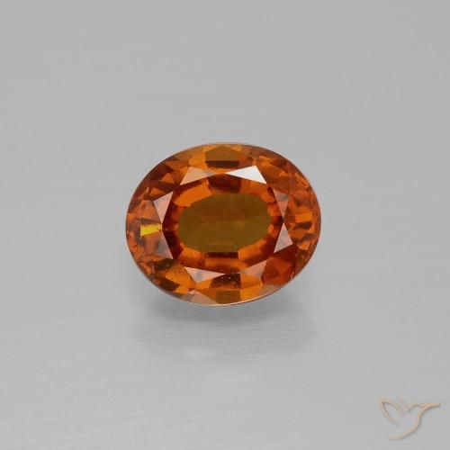 1.84ct Natural Laranja Profundo granada hessonita, oval, VS