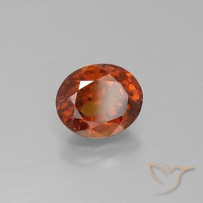 granada hessonita Laranja Profundo Natural 1.87ct, oval, VS