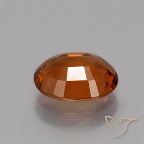 granada hessonita laranja avermelhado Natural 1.76ct, oval, VS