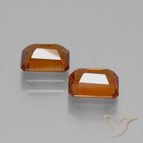 Pedras preciosas de granada hessonita Laranja Profundo natural de 2.43 ct, Corte Octógono / Esmeralda, VS-SI