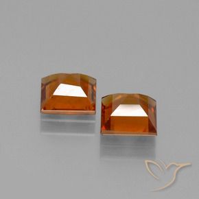 Pedras preciosas de granada hessonita Laranja Profundo natural de 2.17 ct, Quadrado, VS