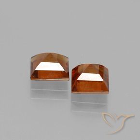 Pedras preciosas de granada hessonita Laranja médio-escuro natural de 2.43 ct, Quadrado, VS-SI