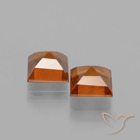 Pedras preciosas de granada hessonita Laranja Médio natural de 3.19 ct, Quadrado, VS