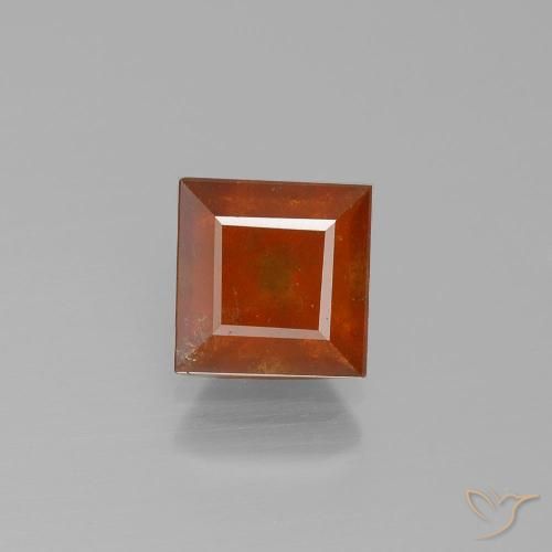 2.06ct Natural laranja quente granada hessonita, Quadrado, VS-SI