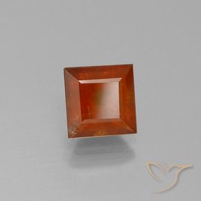 granada hessonita laranja quente Natural 2.06ct, Quadrado, VS-SI