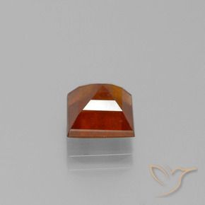 granada hessonita laranja quente Natural 2.06ct, Quadrado, VS-SI