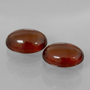 Pedras preciosas de granada hessonita vermelho natural de 15,94 ct, corte oval, transparente
