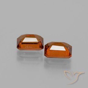 Pedras preciosas de granada hessonita Laranja Médio natural de 2.25 ct, Corte Octógono / Esmeralda, VS