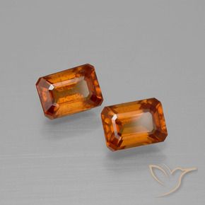 Pedras preciosas de granada hessonita Laranja Profundo natural de 2.20 ct, Corte Octógono / Esmeralda, VS