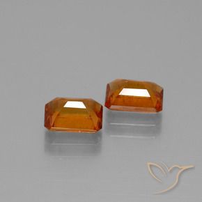 Pedras preciosas de granada hessonita Laranja Profundo natural de 2.20 ct, Corte Octógono / Esmeralda, VS