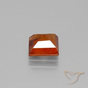 granada hessonita Laranja escuro Natural 1.77ct, Quadrado, VS