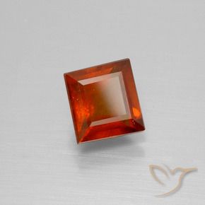 granada hessonita fogo laranja Natural 1.97ct, Quadrado, VS-SI