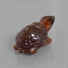 Granada hessonita laranja natural 12,27ct, forma extravagante, translúcido