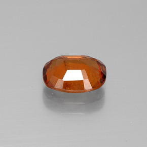 Granada hessonita laranja natural 2,04ct, almofada cortada, VS-SI