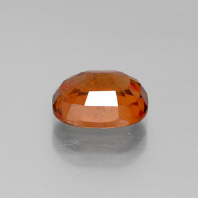 Granada Hessonita laranja canela Natural 2.87ct, Almofada cortada, VS-SI